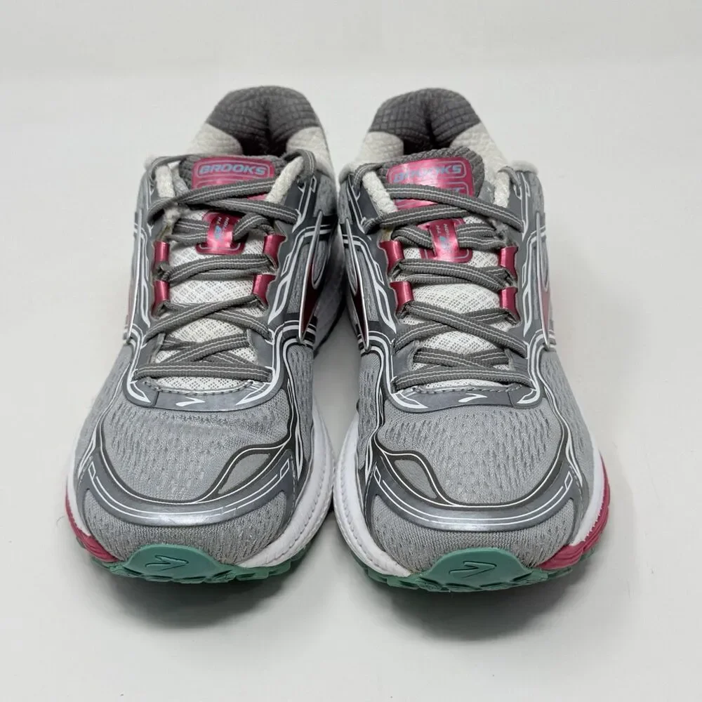 Brooks Ghost 8th Edition Sneakers Shoes Womens  8 M Gray Pink Running Comfort